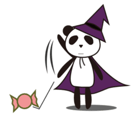 Panda with a chuck -- Halloween Ver. sticker #8222359