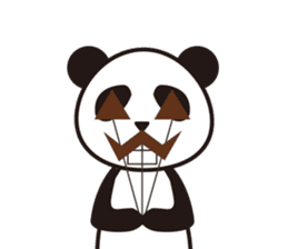 Panda with a chuck -- Halloween Ver. sticker #8222362