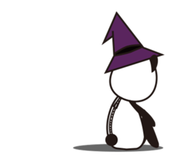 Panda with a chuck -- Halloween Ver. sticker #8222363
