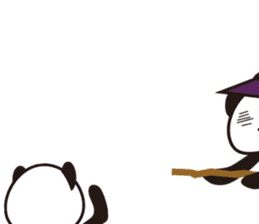 Panda with a chuck -- Halloween Ver. sticker #8222368