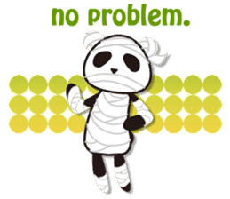 Panda with a chuck -- Halloween Ver. sticker #8222377