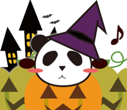 Panda with a chuck -- Halloween Ver. sticker #8222382