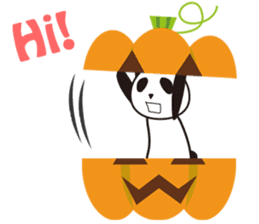 Panda with a chuck -- Halloween Ver. sticker #8222384