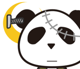 Panda with a chuck -- Halloween Ver. sticker #8222389