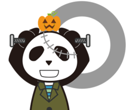 Panda with a chuck -- Halloween Ver. sticker #8222392