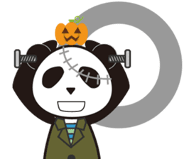 Panda with a chuck -- Halloween Ver. sticker #8222392