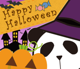 Panda with a chuck -- Halloween Ver. sticker #8222395