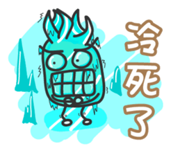 pineapple head is coming PART1 sticker #8222954