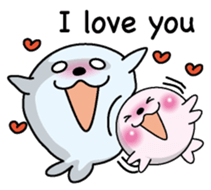 Love love Seal English version sticker #8223118