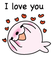 Love love Seal English version sticker #8223120