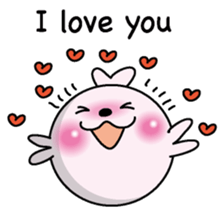 Love love Seal English version sticker #8223121