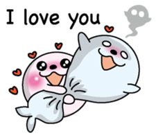 Love love Seal English version sticker #8223122