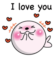 Love love Seal English version sticker #8223125