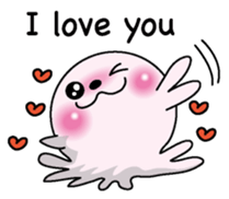 Love love Seal English version sticker #8223127