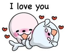 Love love Seal English version sticker #8223128