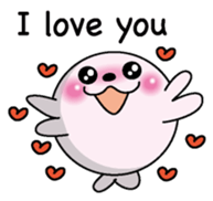 Love love Seal English version sticker #8223132