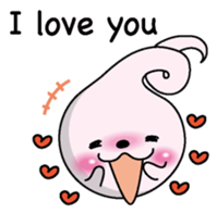 Love love Seal English version sticker #8223134