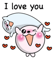 Love love Seal English version sticker #8223137