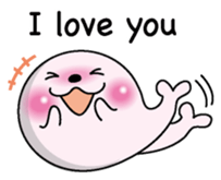 Love love Seal English version sticker #8223139