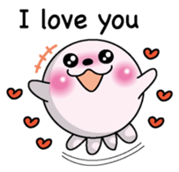 Love love Seal English version sticker #8223140