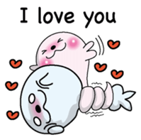 Love love Seal English version sticker #8223144