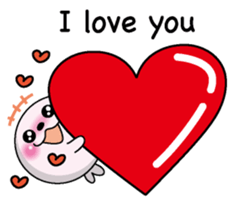 Love love Seal English version sticker #8223148