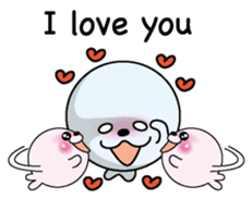 Love love Seal English version sticker #8223151