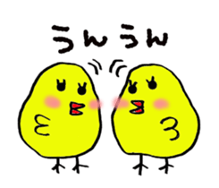 Pretty daily life of chicks sticker #8223767