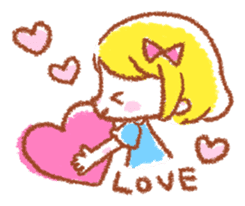 Cute girl stickers! sticker #8223804