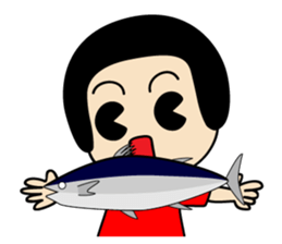 retro kids kuriko sticker #8223844