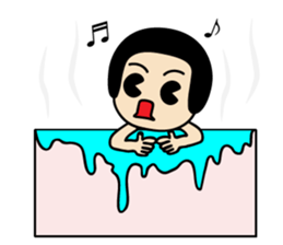 retro kids kuriko sticker #8223848