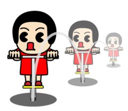 retro kids kuriko sticker #8223862