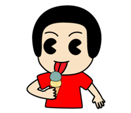 retro kids kuriko sticker #8223866