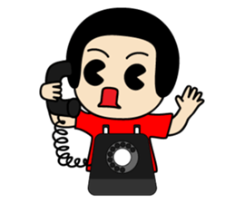 retro kids kuriko sticker #8223868