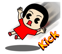 retro kids kuriko sticker #8223869