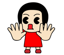 retro kids kuriko sticker #8223874