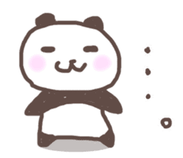 Cute little panda Sticker sticker #8224311
