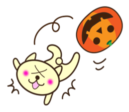 Halloween of cute animal sticker #8224754