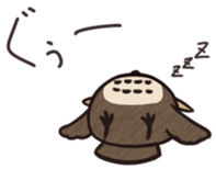 Owl ball sticker #8224831