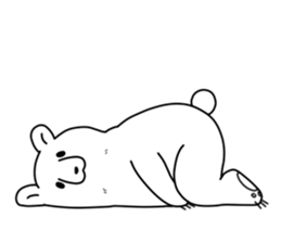 lazy bear of japan sticker #8225251