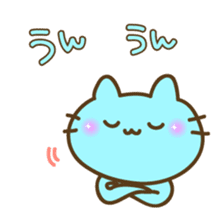 5 colors cat sticker #8225926