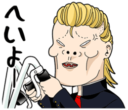 Japanese style bad guys sticker #8226702