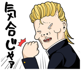 Japanese style bad guys sticker #8226703