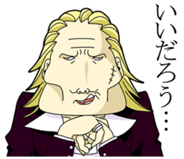 Japanese style bad guys sticker #8226704