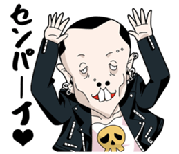 Japanese style bad guys sticker #8226721