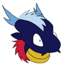 deep-blue DRAGON Sticker sticker #8227092