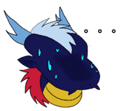 deep-blue DRAGON Sticker sticker #8227102