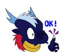 deep-blue DRAGON Sticker sticker #8227106