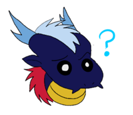 deep-blue DRAGON Sticker sticker #8227107