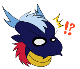 deep-blue DRAGON Sticker sticker #8227108